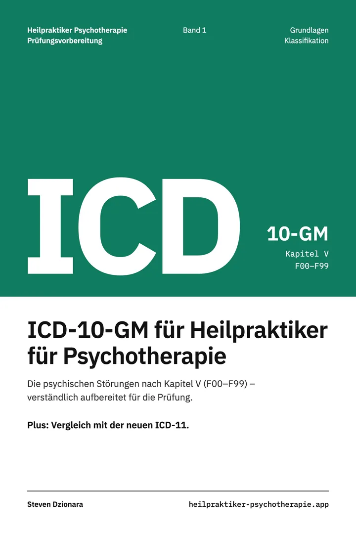 Umschlag von Band 1: ICD-10-GM für Heilpraktiker für Psychotherapie